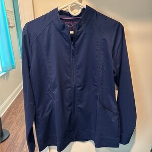 Healing Hands Navy Zip-Up Jacket
